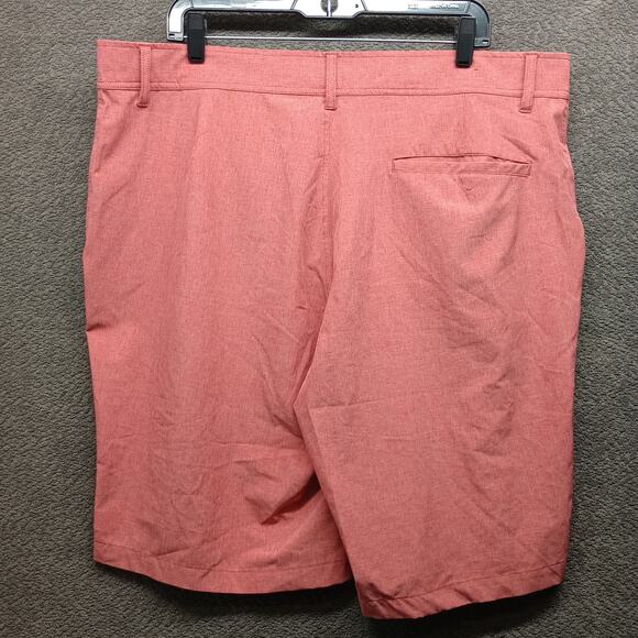 CoolKeep Men’s Coral Red Performance Cooling Lightweight Shorts - Picture 2 of 9